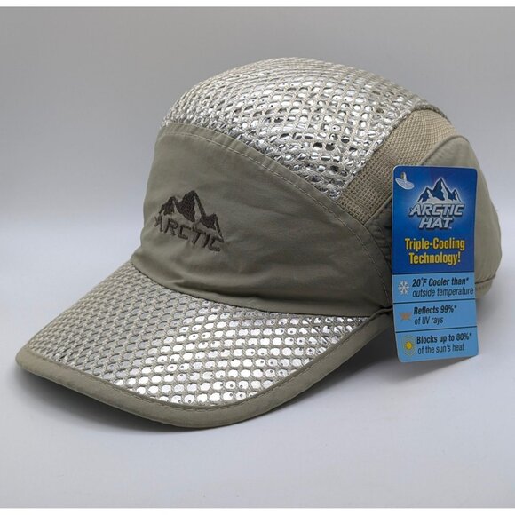 NEW NWT Arctic Air Cooling Hat Cap Men's Strap Back Adjustable Reflective OSFM - Picture 1 of 6
